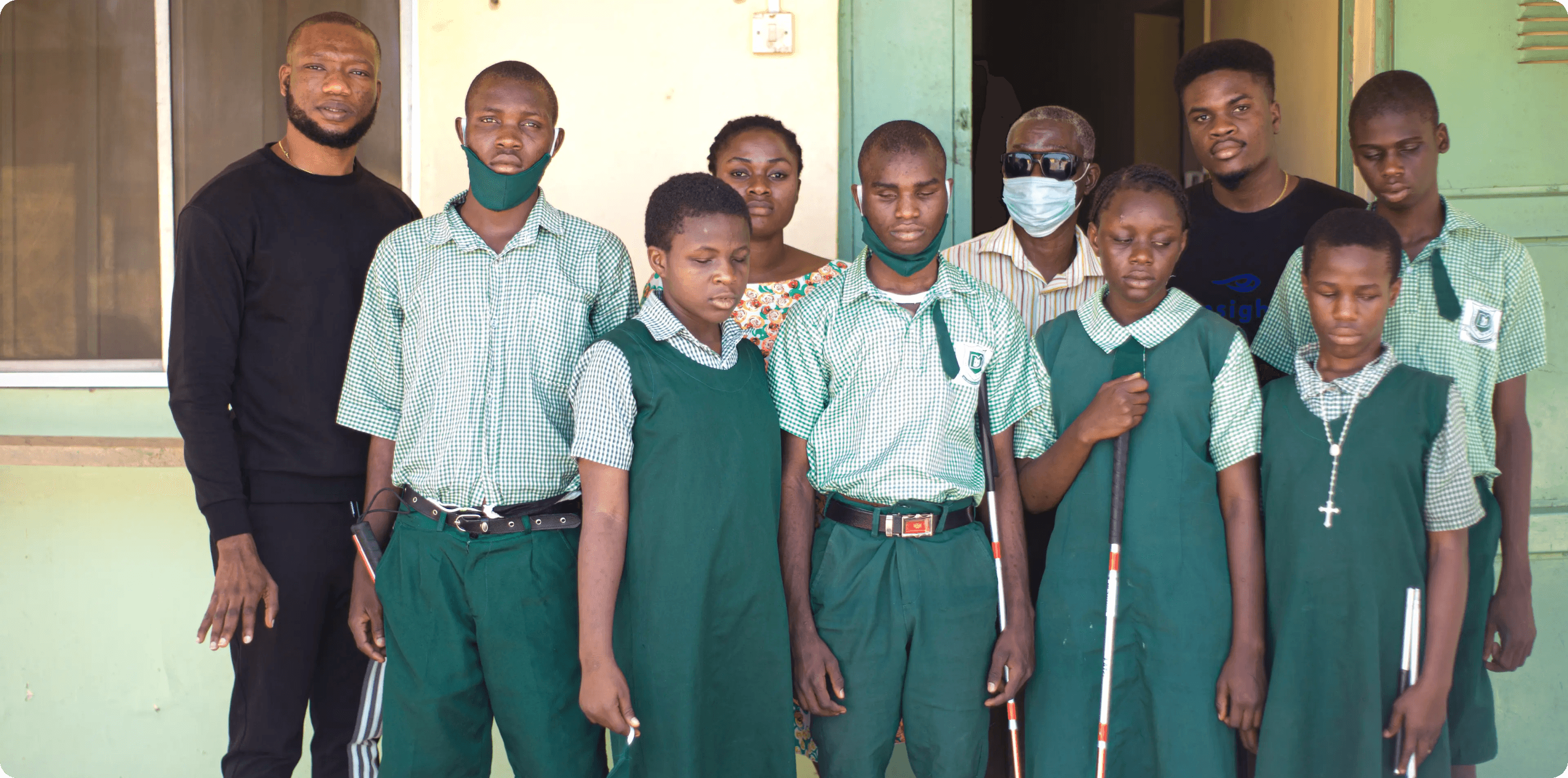 Portrait with students